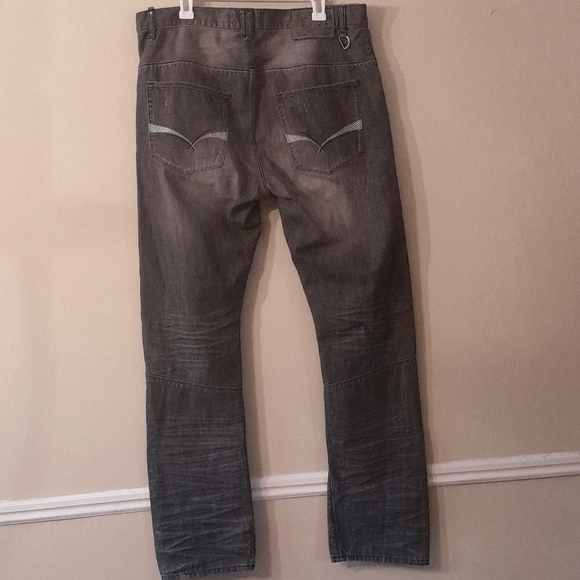 SYN Jeans Distressed Gray Jeans 36x34 - Picture 2 of 8